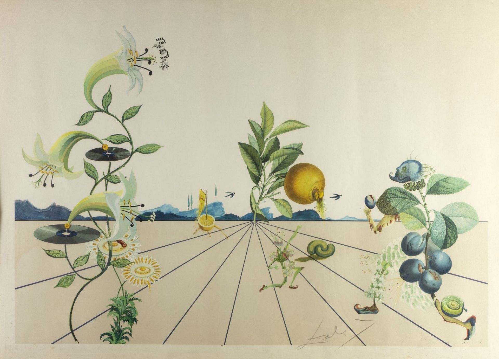 1040 – Salvador Dali_Farblitho nach Collage, signiert